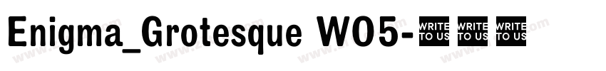 Enigma_Grotesque W05字体转换 Enigma_Grotesque W05字体转换